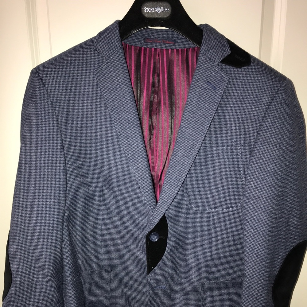 Stone Rose Red Velvet Collection Blazer